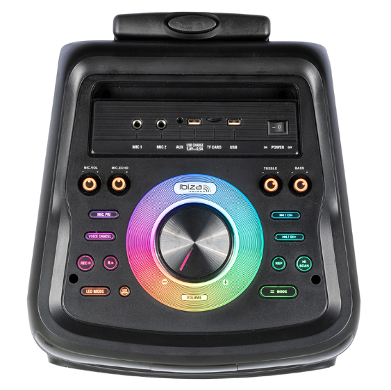BOXA PORTABILA 2X10"/25CM 400W RMS CU USB/SD/BLUETOOTH
