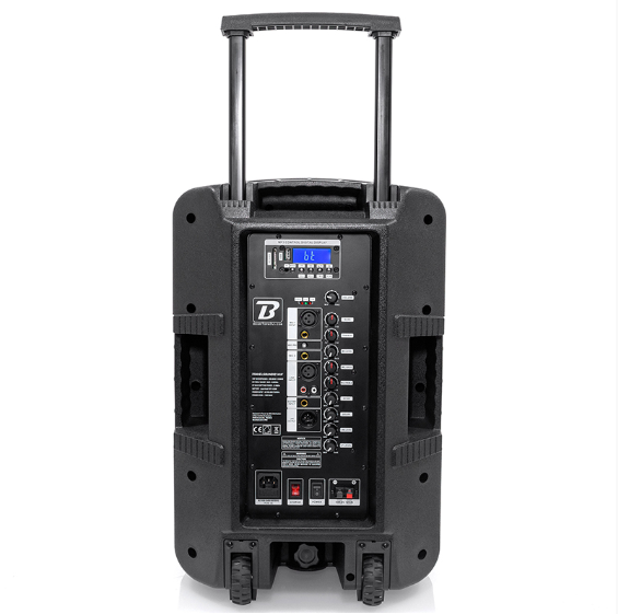 BOXA PORTABILA 12''/30CM + TWEETER 250W BT/USB/FM/SD + 2MIC VHF