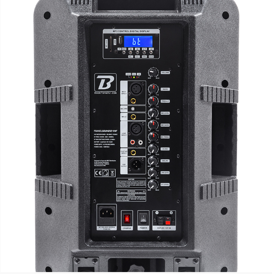 BOXA PORTABILA 12''/30CM + TWEETER 250W BT/USB/FM/SD + 2MIC VHF