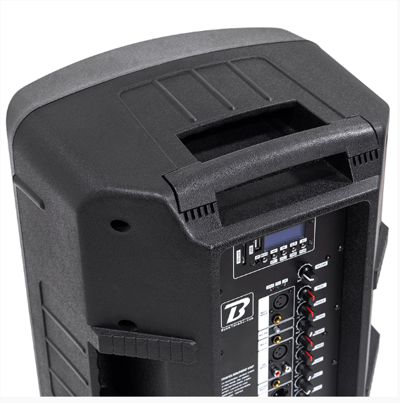 BOXA PORTABILA 12''/30CM + TWEETER 250W BT/USB/FM/SD + 2MIC VHF