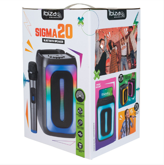 BOXA PORTABILA 4"/10CM 25W TWS BT/FM/USB/MSD