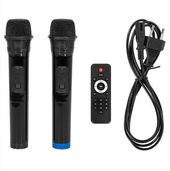 BOXA PORTABILA 15''/38CM 300W RMS TWS CU BT/USB + 2 MIC WIRELESS