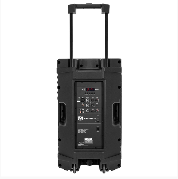 BOXA PORTABILA 15''/38CM 300W RMS TWS CU BT/USB + 2 MIC WIRELESS