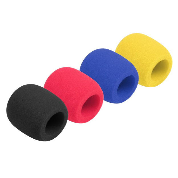 BURETE MICROFON NEGRU- Set 5 Bucati