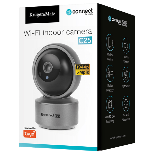 CAMERA IP INTERIOR 2K CONNECT C25 TUYA KRUGER&MATZ
