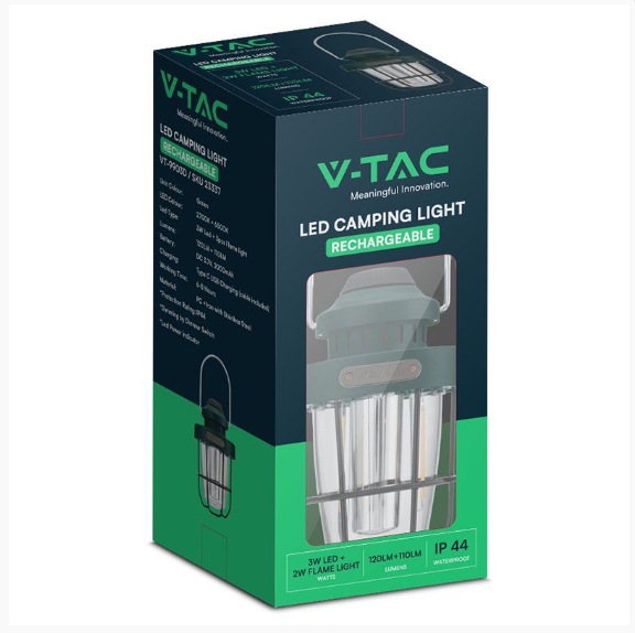 LAMPA CAMPING 3W + 5W EFECT FLACARA CU INCARCARE USB TIP C