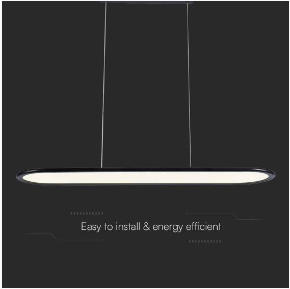 CANDELABRU LED 24W 80X100CM 3000K - NEGRU