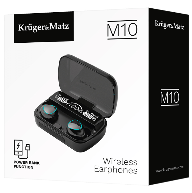CASTI BLUETOOTH 5.3 POWERBANK M10 KRUGER&MATZ