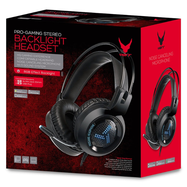 CASTI HI-FI STEREO CU MICROFON GAMING VARR