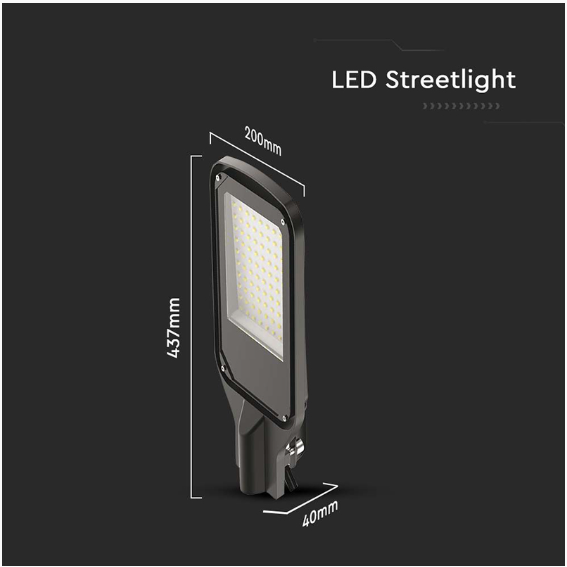 CORP ILUMINAT STRADAL LED 100W 6500K - NEGRU