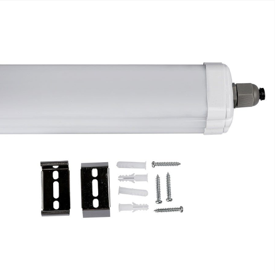 CORP ILUMINAT LED 60CM 18W 6500K ALB RECE IP65