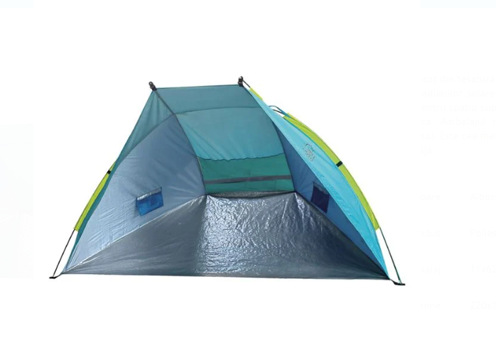 Cort Impermeabil Albastru Ciel (2 Persoane) UPF 50+ pentru Plaja 220x115x115cm
