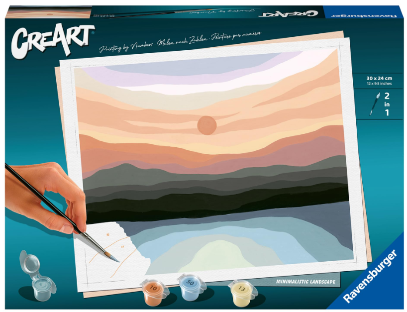 Art Set pictura pe numere peisaj minimalist 12ani+