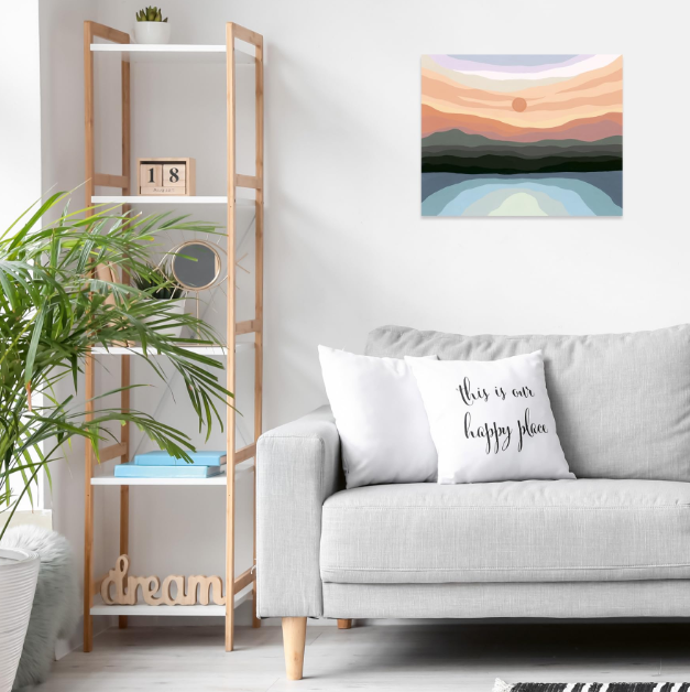 Art Set pictura pe numere peisaj minimalist 12ani+