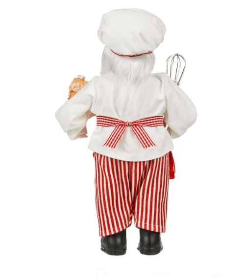 Figurina Decorativa Mos Craciun Cofetar 33cm