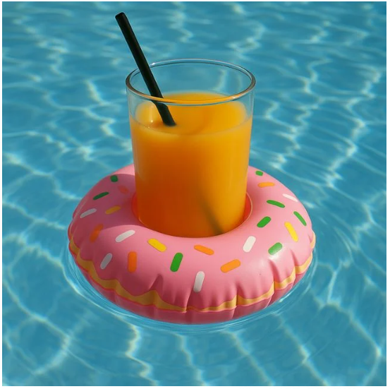 Suport Gonflabil Donut pentru Pahar 22x7cm