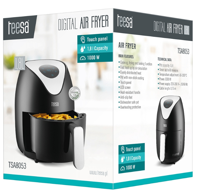 FRITEUZA 1.8L DIGITAL AIR FRYER TEESA