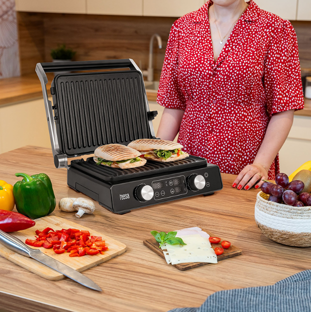 GRILL ELECTRIC PANINI SANDWICH 2000W TEESA