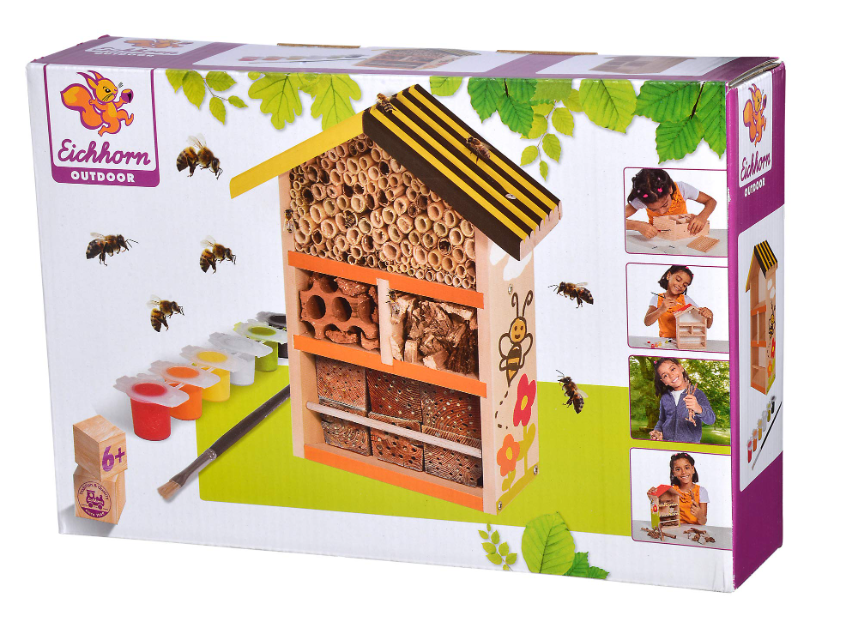 Casă de albine - asamblare și pictură, 10 x 26 x 21 cm, lemn de tijol
