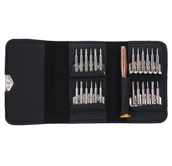 SET SURUBELNITE DE PRECIZIE TORX 25IN1 CU HUSA PIELE