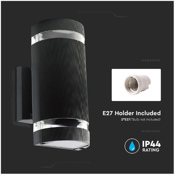 LAMPA PERETE SOCLU E27 IP44 - NEGRU