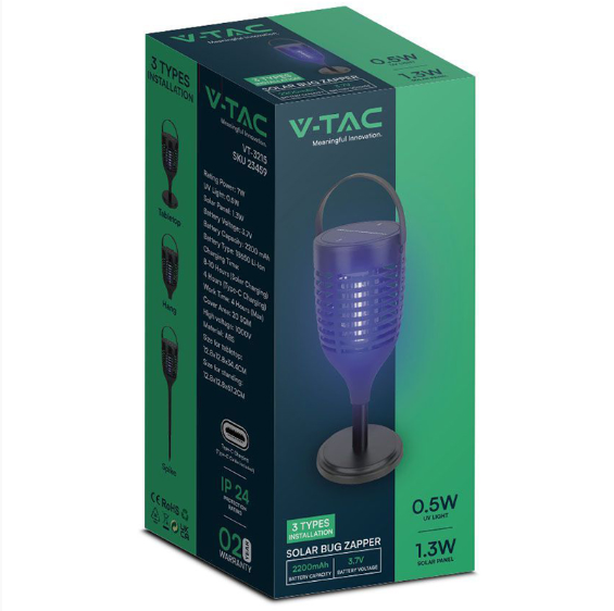 APARAT ANITI-INSECTE CU INCARCARE SOLARA 3IN1 1.3W