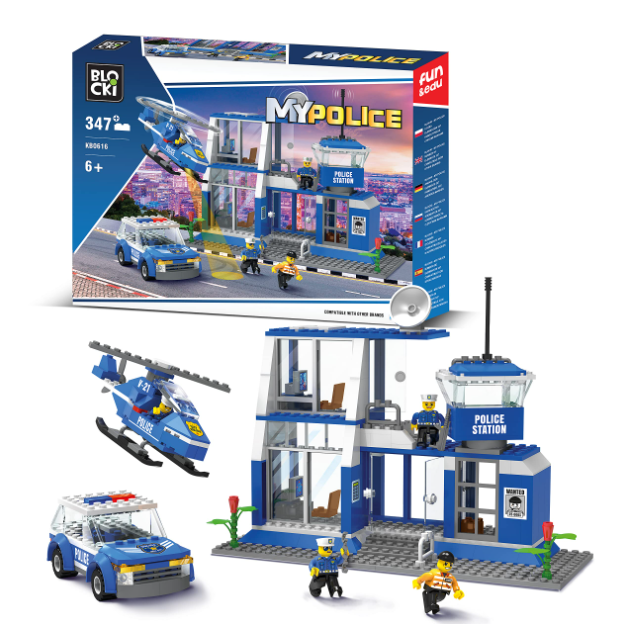 Set de constructie Sectie de politie 347 elemente