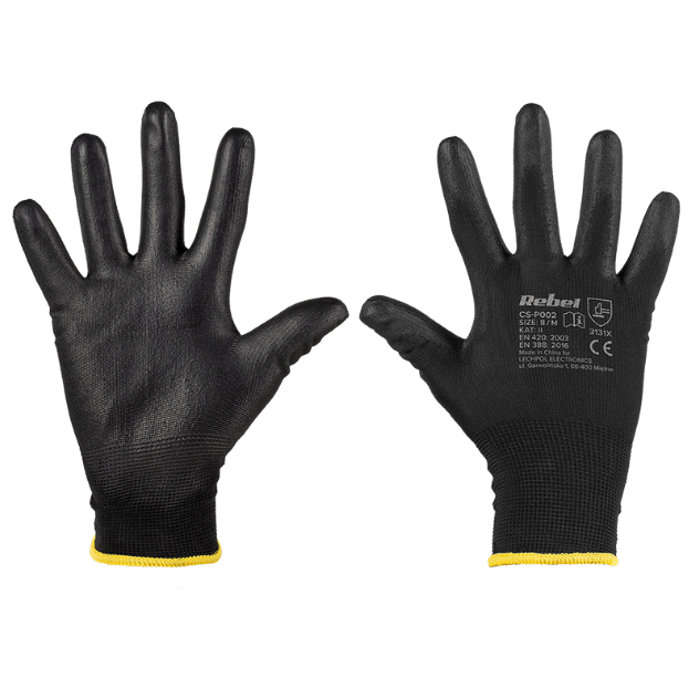 MANUSA LUCRU POLIURETAN MARIME 8 / M SET 12 BUC REBEL