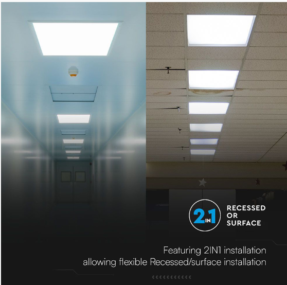 PANOU LED 36W 2IN1 60CM X 60CM 4000LM 4000K ALB NEUTRU