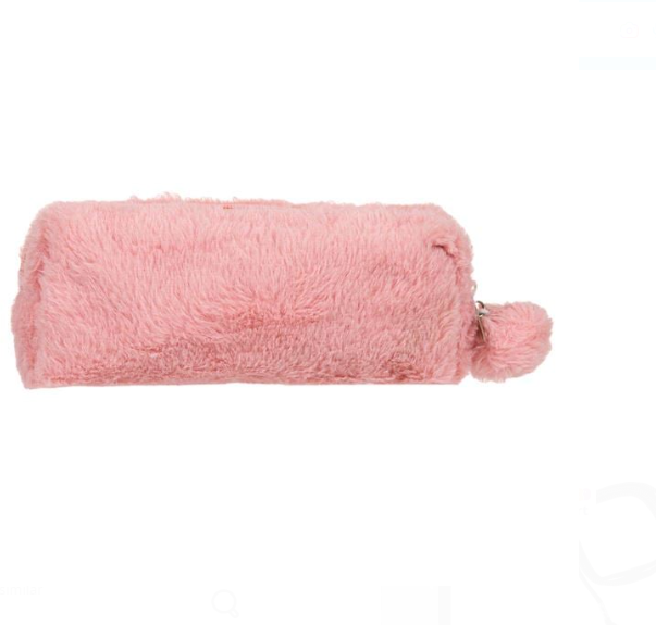 Penar Scoala Powder Pink Blana Awesome Pompon 23x4x10cm