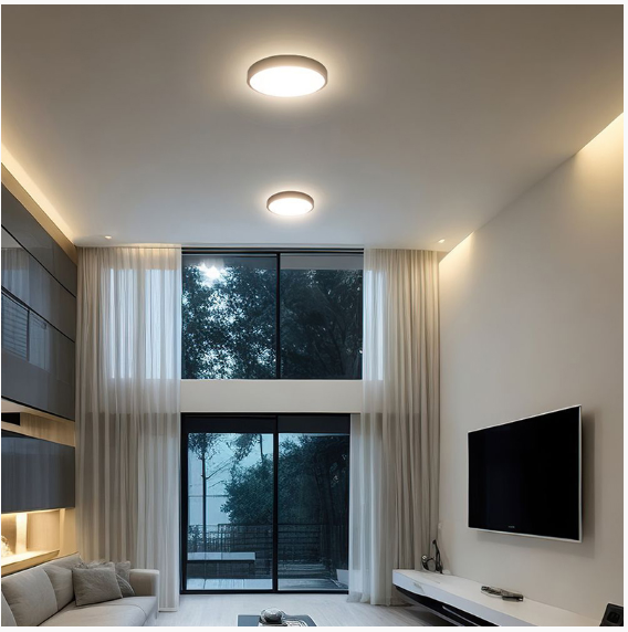 PLAFONIERA LED 18W IP44 4000K ALB NEUTRU - NEGRU
