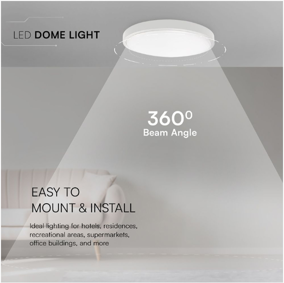 PLAFONIERA 18W IP44 4000K ALB NEUTRU - ALB