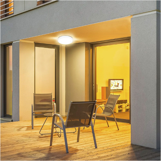 PLAFONIERA 18W IP44 4000K ALB NEUTRU - ALB