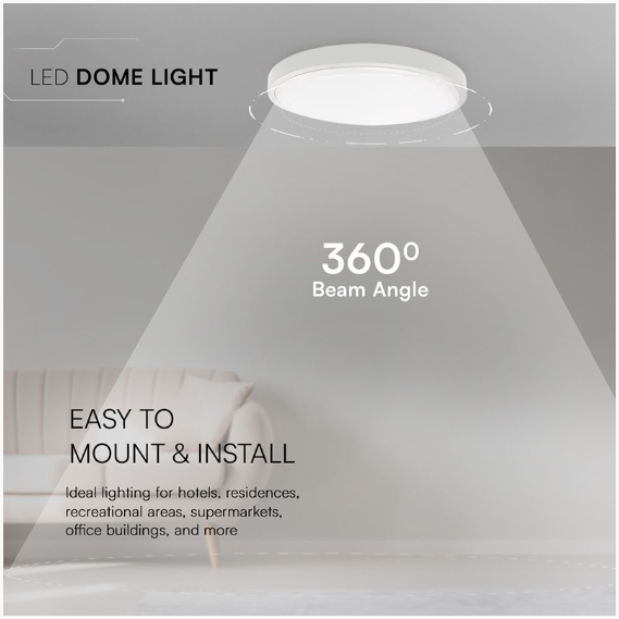 PLAFONIERA 18W IP44 4000K ALB NEUTRU - ALB