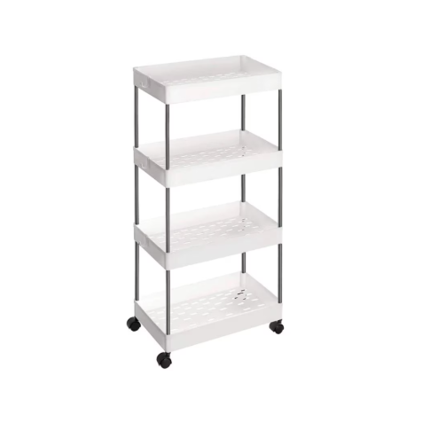Pachet Promo: Raft organizator + Etajera colt pentru baie si dus, 4 rafturi, inaltime reglabila 100-260cm