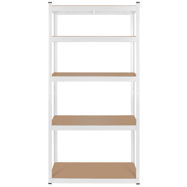 RAFT METALIC 5 POLITE 750KG MDF 180X90X40 ALB REBEL