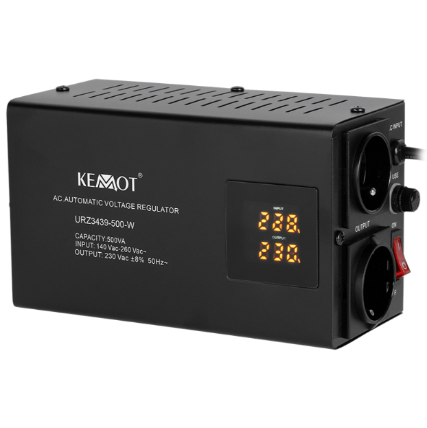 STABILIZATOR TENSIUNE AUTOMAT 500VA PERETE KEMOT