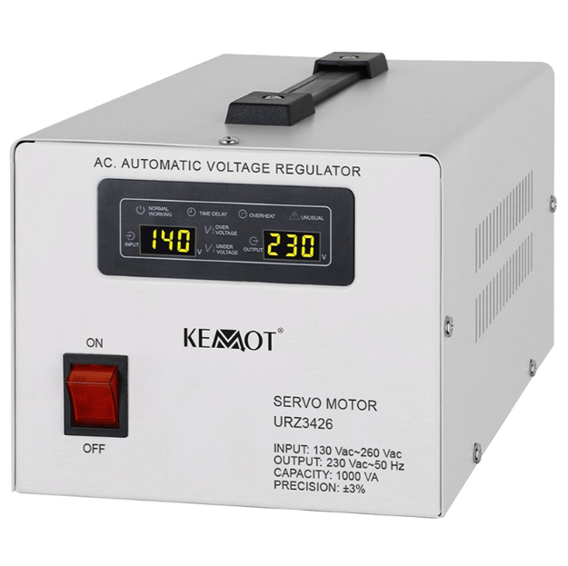 STABILIZATOR TENSIUNE SERVOMOTOR 1000VA KEMOT