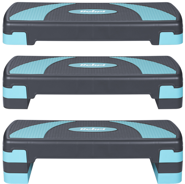 STEPPER AEROBIC 3 NIVELE GRI ALBASTRU REBEL ACTIVE