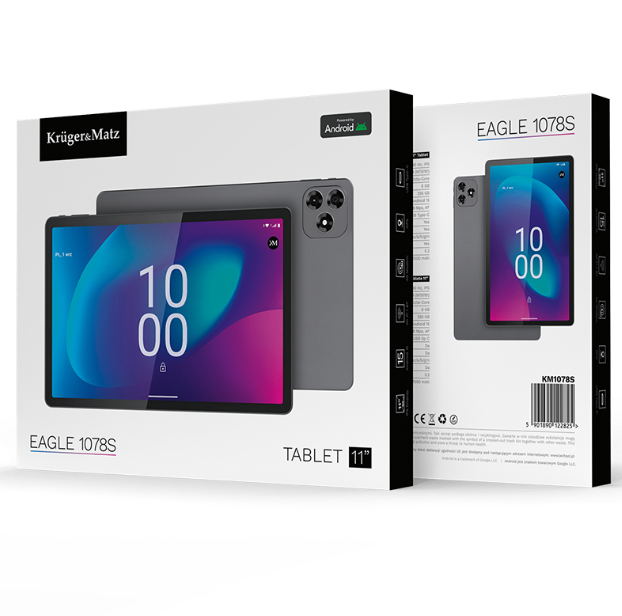 TABLETA 4G 8GB 256GB ANDROID 15 KRUGER&MATZ