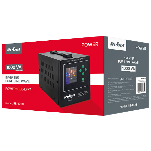 UPS CENTRALE TERMICE SINUS PUR 1000VA 700W 12V REBEL