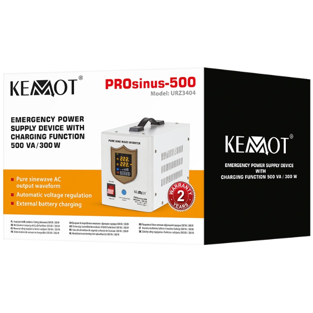 UPS CENTRALE TERMICE SINUS PUR 500VA/300W 12V KEMOT