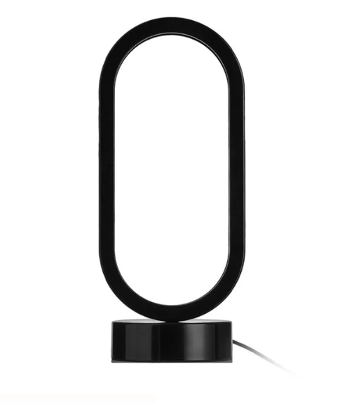 Lampa LED Neagra cu USB & 3 Nuante 12x10x28cm
