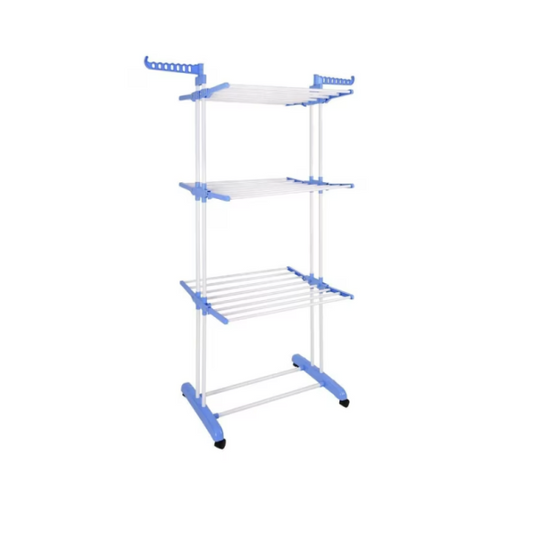 Uscator De Rufe Toydem®, Model Ergonimic, Pentru Spatii Mici, Alb/Albastru