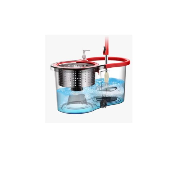 Set Mop Rotativ Si Galeata, Microfibra, 360°, Toydem®