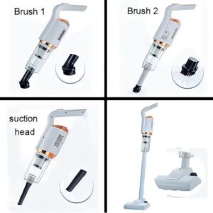Aspirator 3 In 1, Cu 4 Capete Interschimbabil, 120 W, Filtre Incorporate, Compact, Reglabil, Usor De Depozitat, Alb, ABS