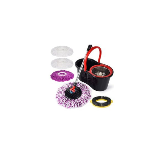 Set Mop Rotativ Si Galeata, Microfibra, 360°, Toydem®