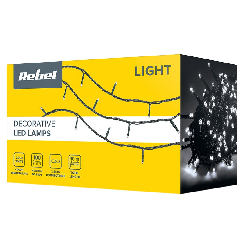 SIR ILUMINAT FESTIV IP44 ALB RECE 10M