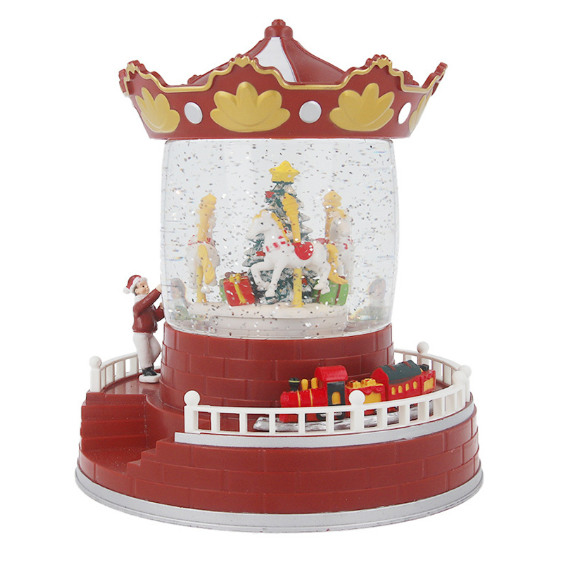 DECORATIUNE CRACIUN ILUMINAT MODEL CARUSEL 190X190X220MM