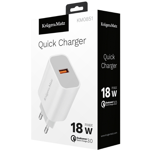 INCARCATOR RETEA QUICK CHARGE 3.0 18W KRUGER&MATZ